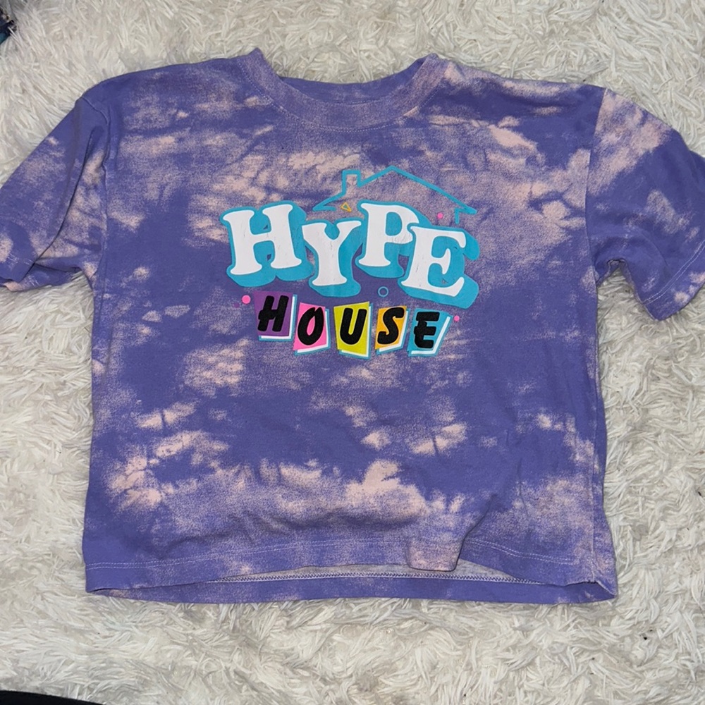 Tie Dye Hype House Cropped Tshirt